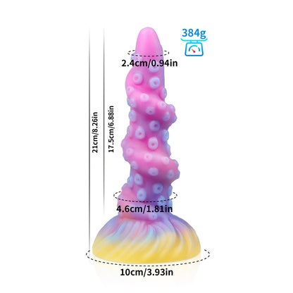 Large, soft, irregularly shaped silicone anal plug
