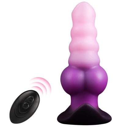 Animal-shaped vibrating anal plug adult massage anal toy