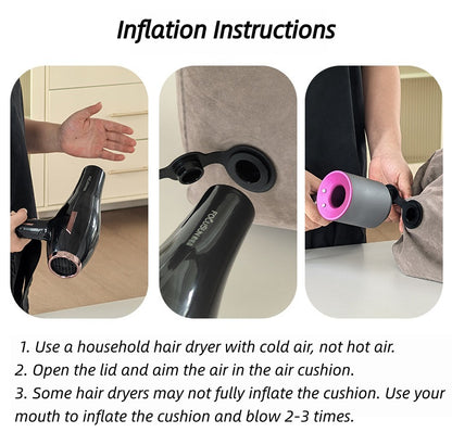 Air cushion for sex machines with multiple postures