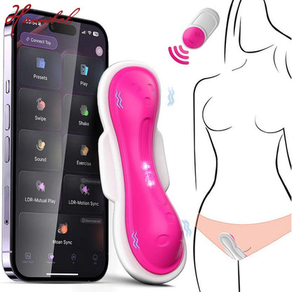 APP controlled pad vibrator wearable clitoral stimulator
