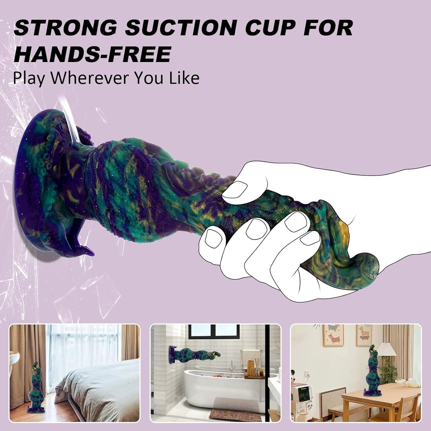 Octopus-shaped sucker anal plug dildo