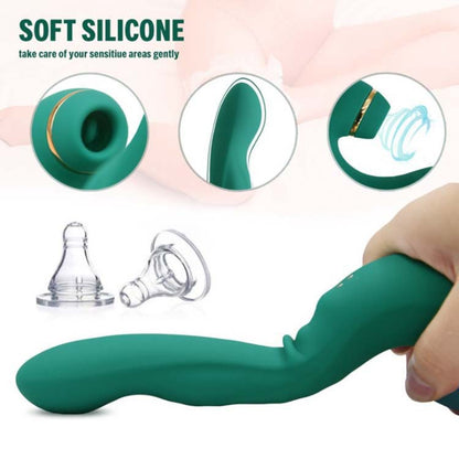 Emerald Sucking Vibrator for Women, Adult Products, Sex Toys, Massagers, and AV Devices