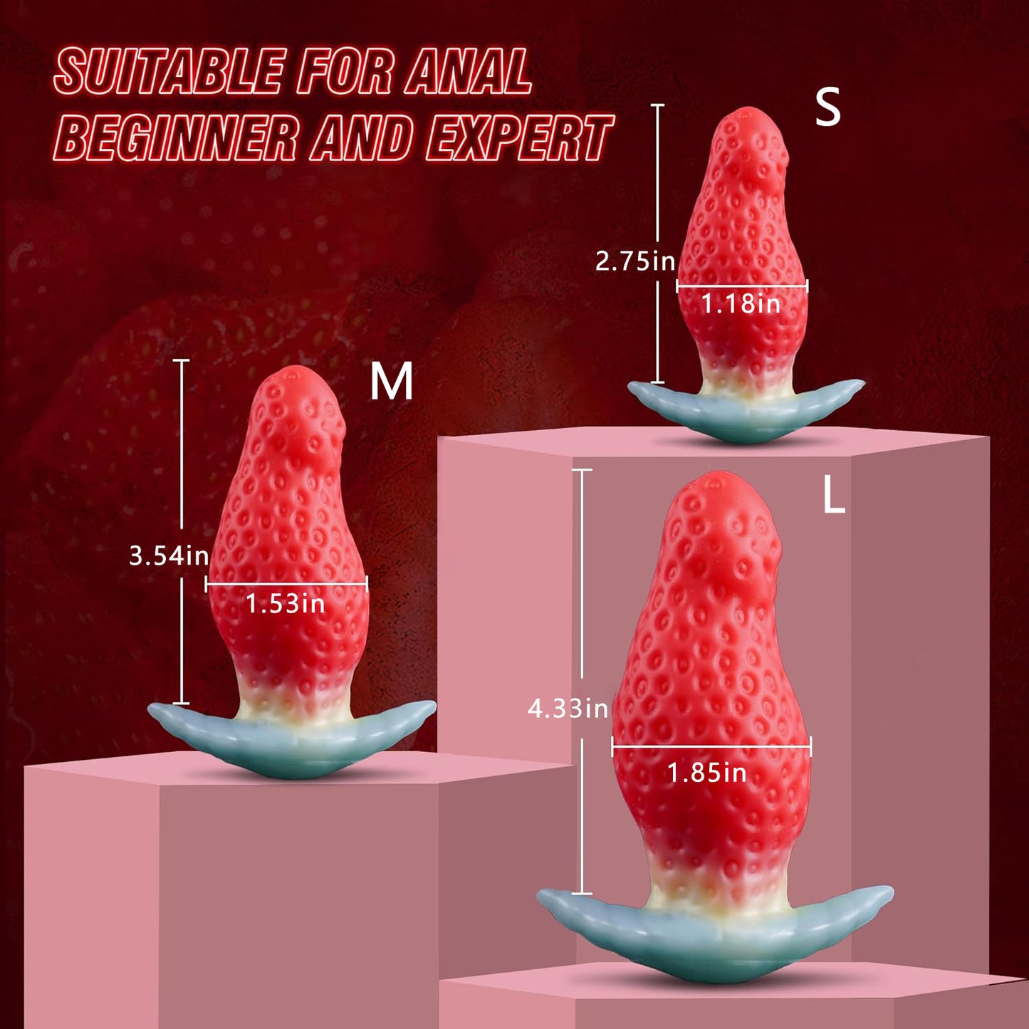 Strawberry anal plug