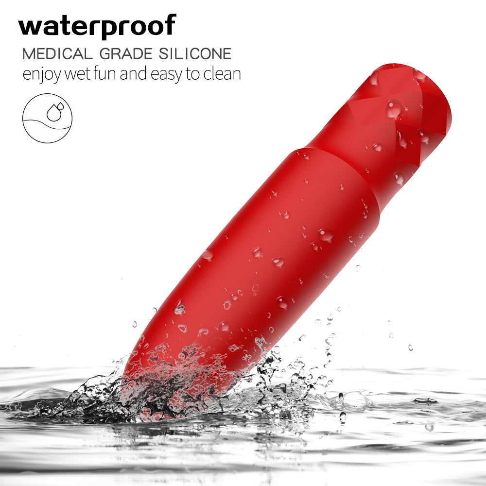 High-vibration silicone bullet-shaped vibrator