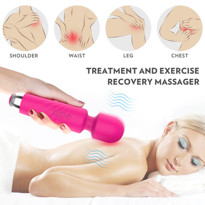Multi-frequency AV stick female masturbator G-spot vibrator