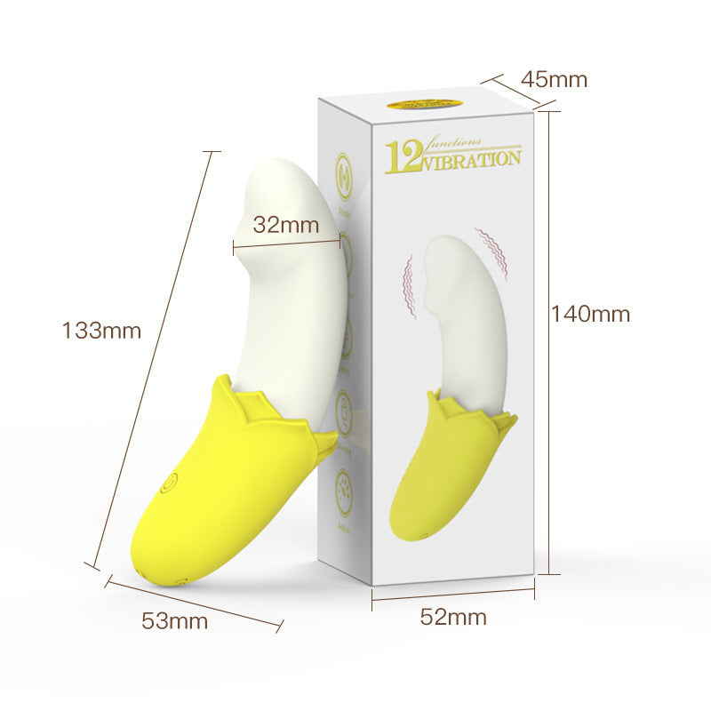 Banana vibrator for flirting, masturbation, massage, small masturbator
