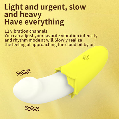Banana vibrator for flirting, masturbation, massage, small masturbator