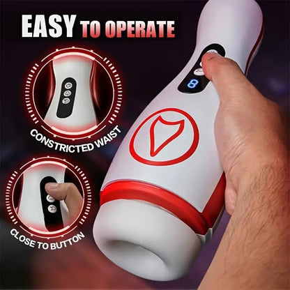 M50 Intelligent Masturbator with Sound, Vibration, and Multi-Frequency Suction Cup