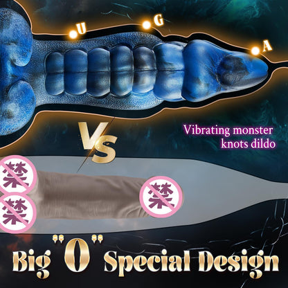 Monster Alien Stretching Vibrating Heated Big Dildo