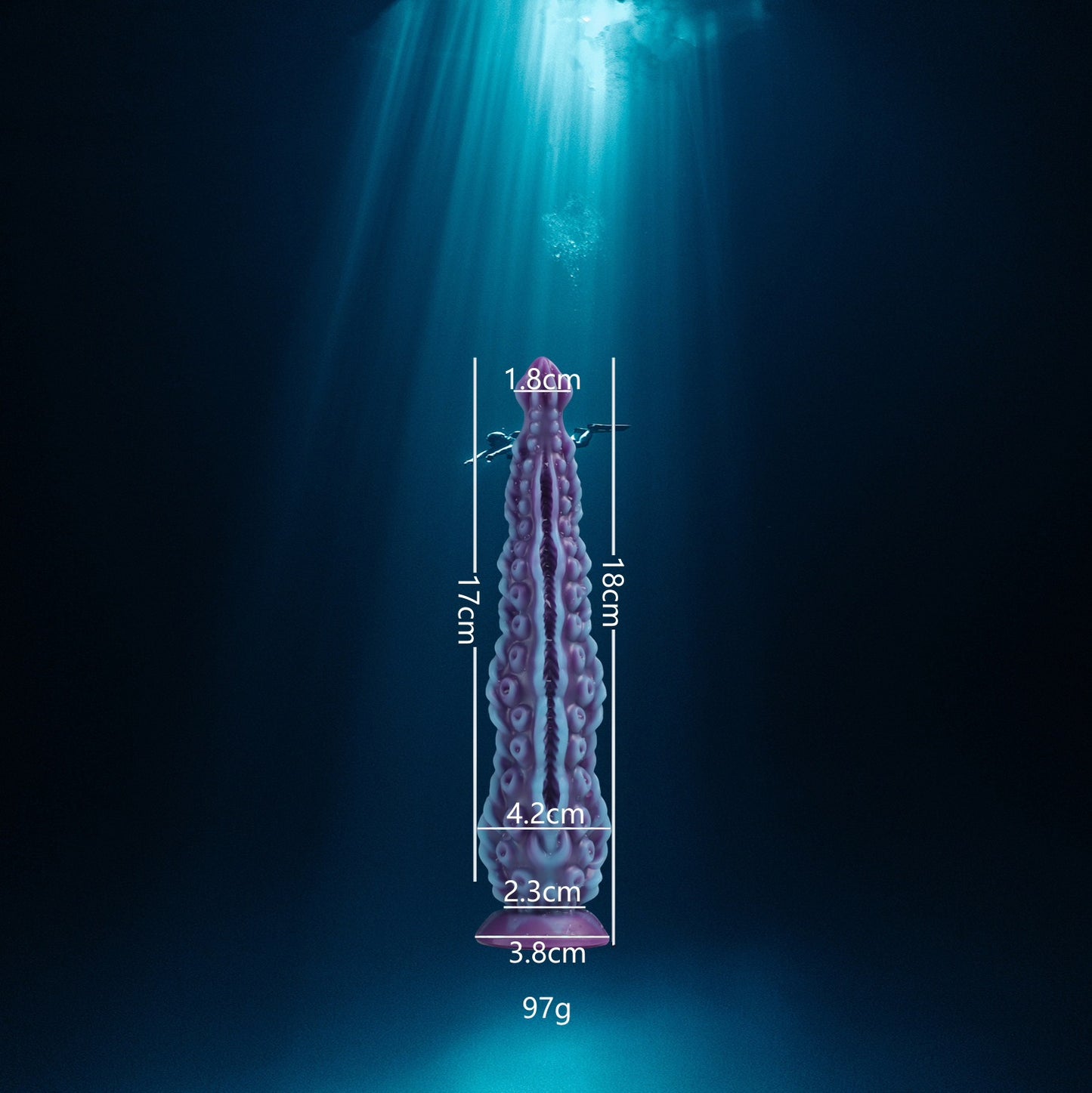 Liquid silicone mixed color octopus tentacles