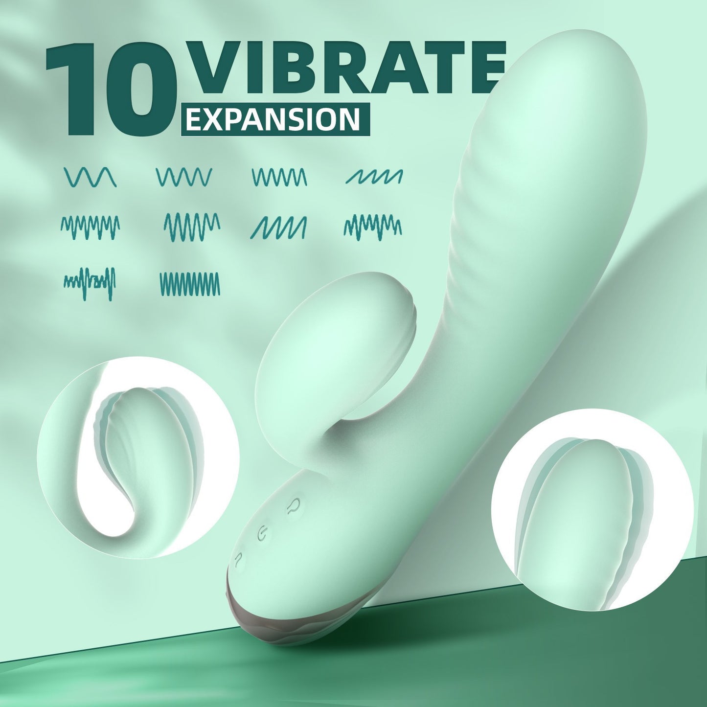 Inflatable enlarged vibrator