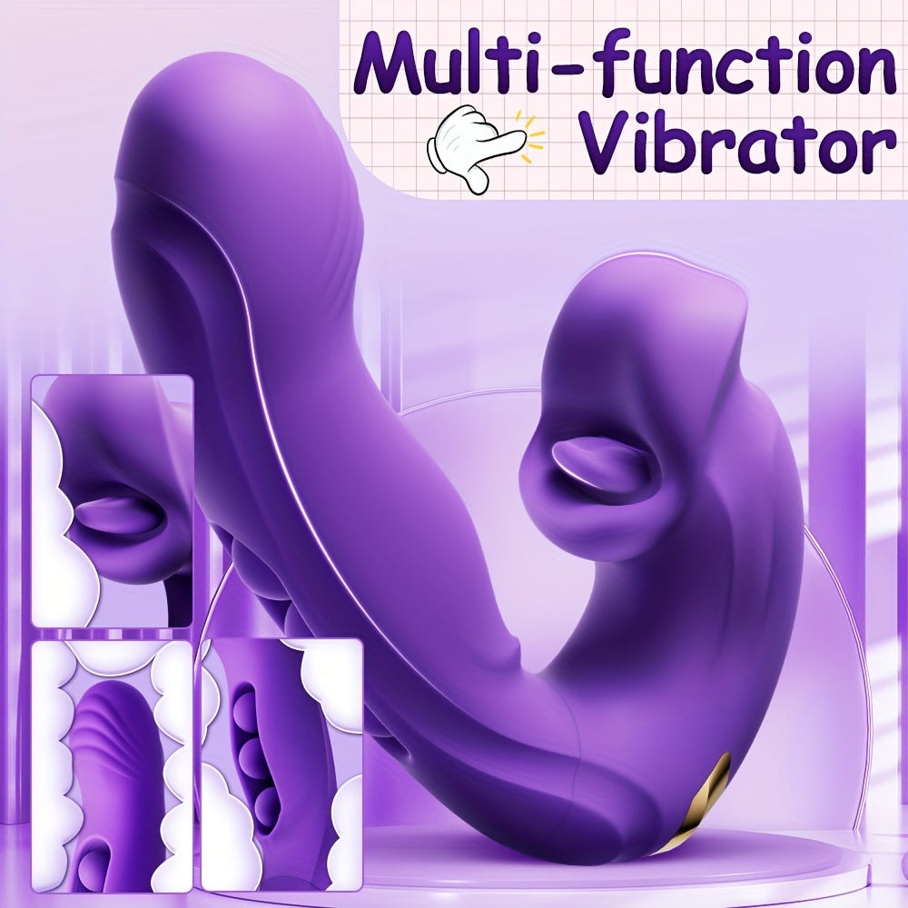 Lip language vibrator ball rotating big mouth biting tongue licking masturbation vibrator
