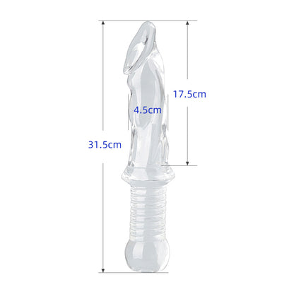 Manual sex toy with simulated penis
