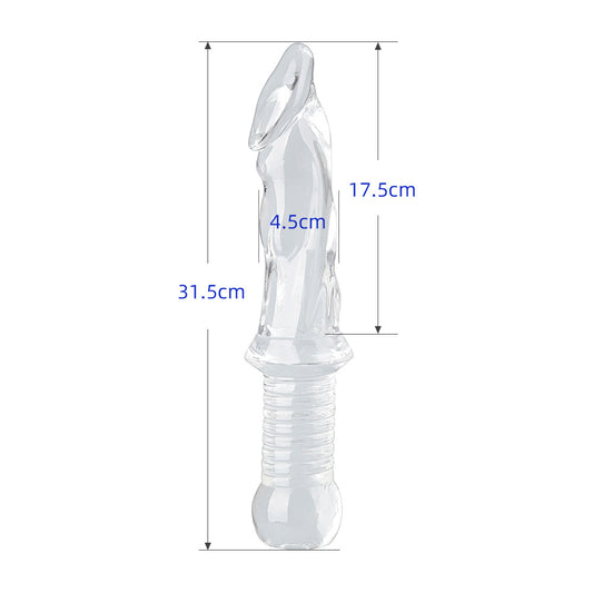 Manual sex toy with simulated penis