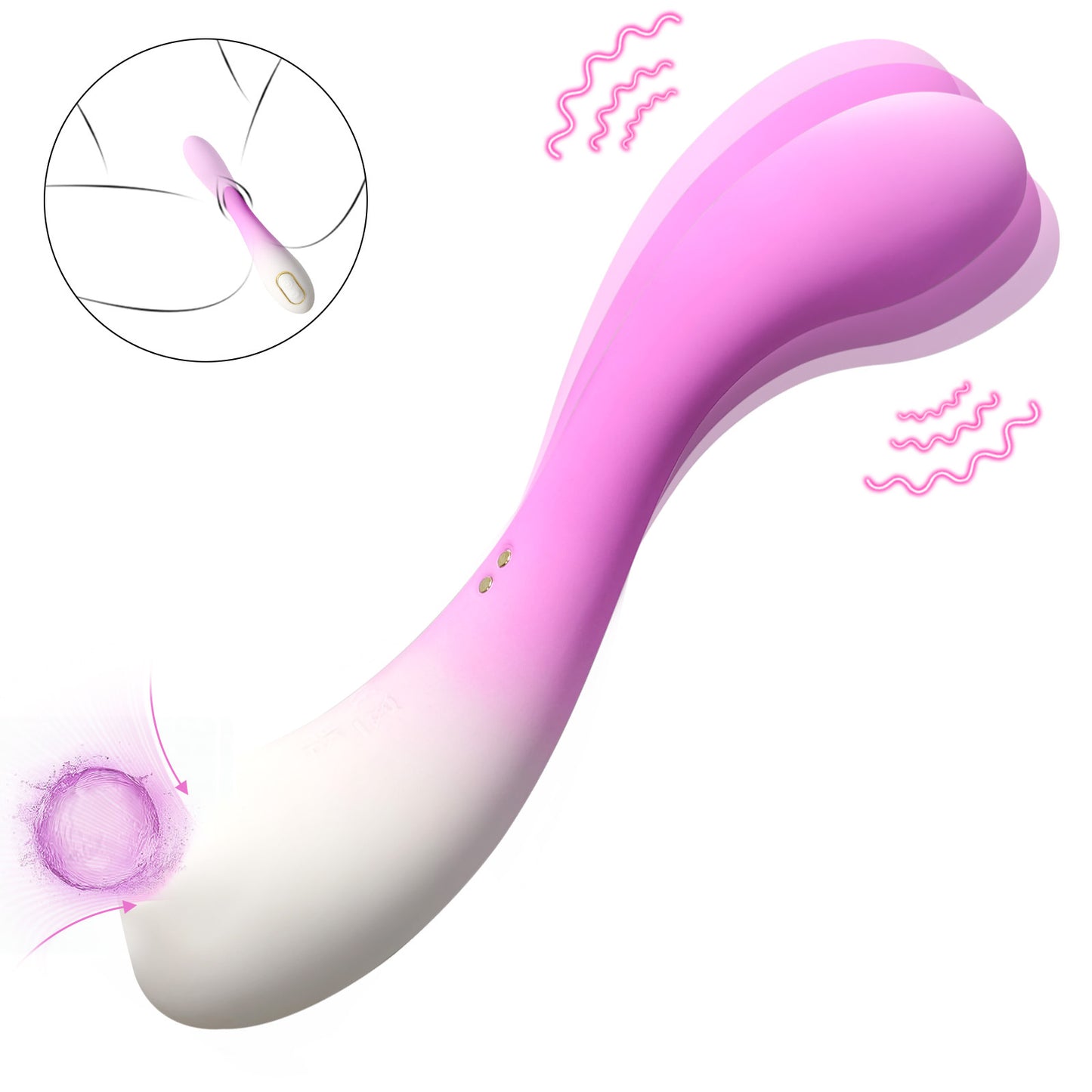 Sucking vibrating massager to stimulate clitoris