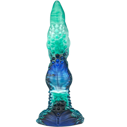 Alien-shaped wolf tooth silicone erotic anal plug