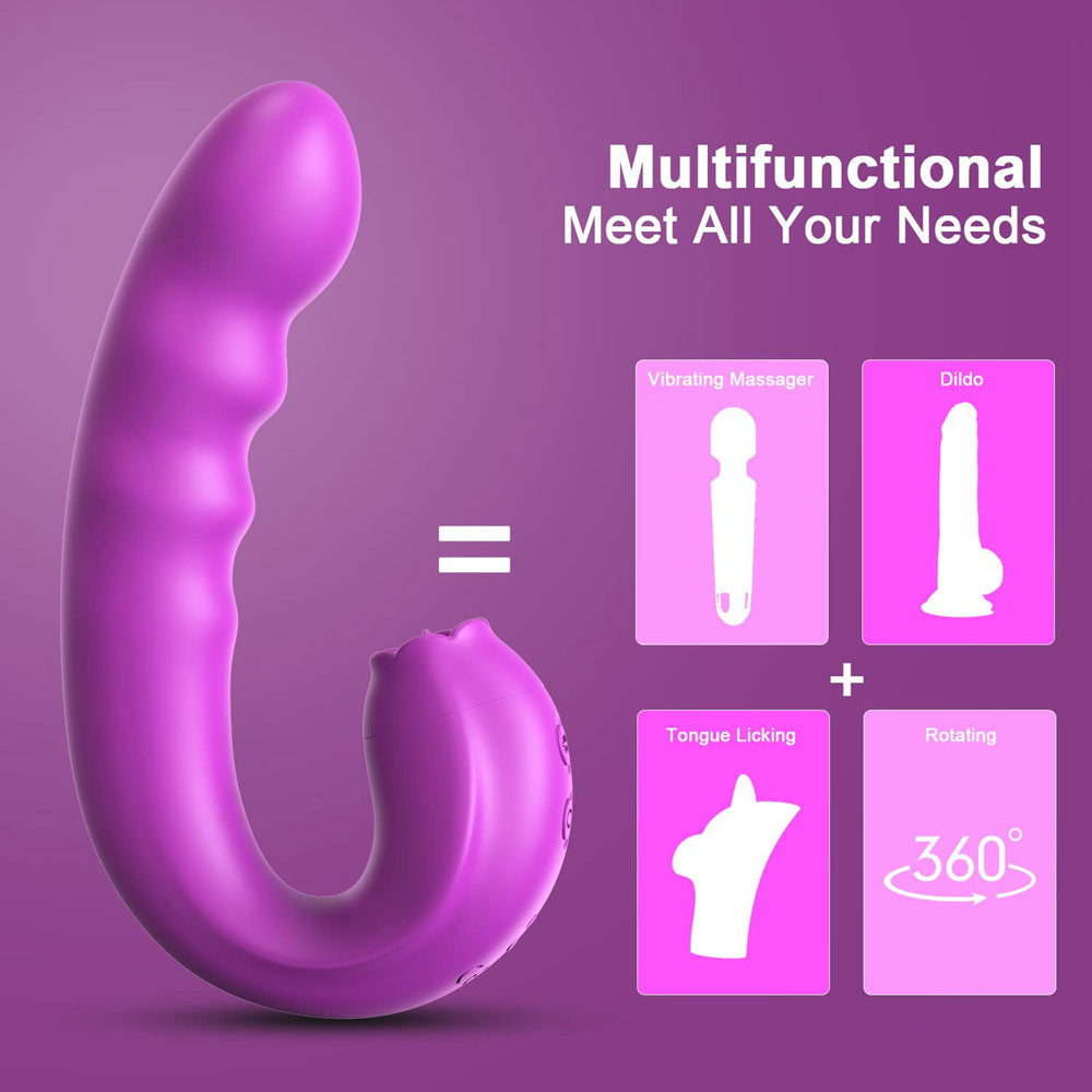 Erotic toys, tongue-licking vibrating rocking female masturbation devices, affordable price