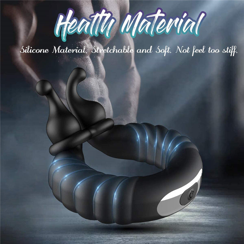 Men's snail vibrating lock sperm ring