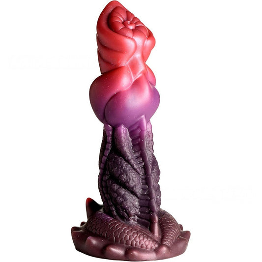 Silicone glow-in-the-dark monster longan fake penis anal dilator