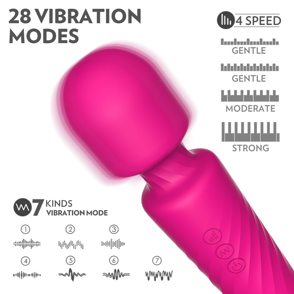 Multi-frequency AV stick female masturbator G-spot vibrator