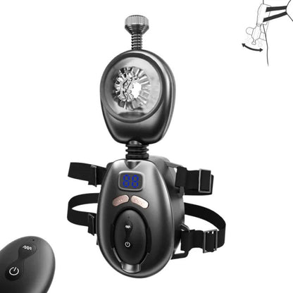Men's belt electric masturbation cup