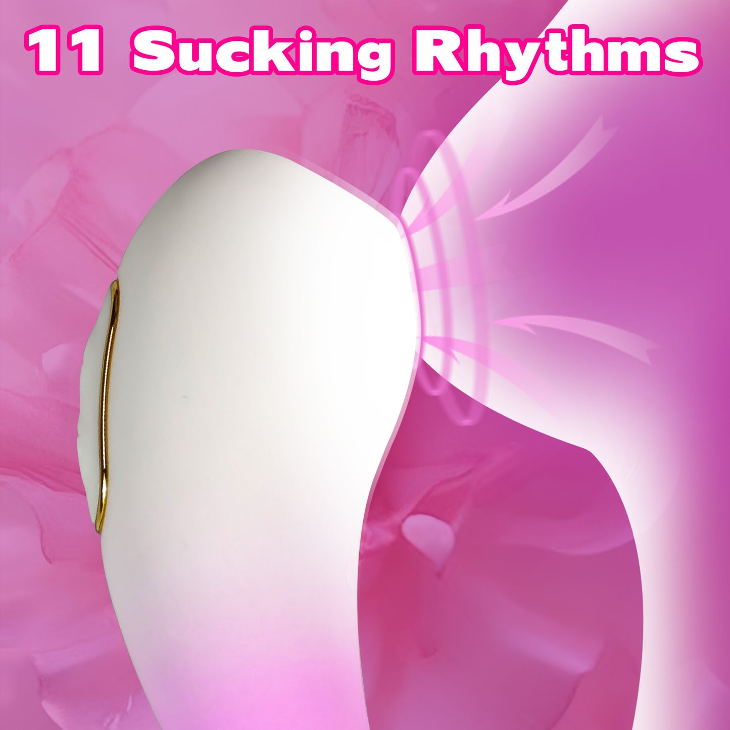 Sucking vibrating massager to stimulate clitoris