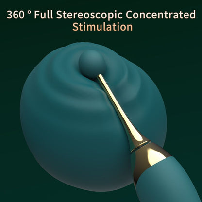 Double-ended stimulating vibrator for female masturbation