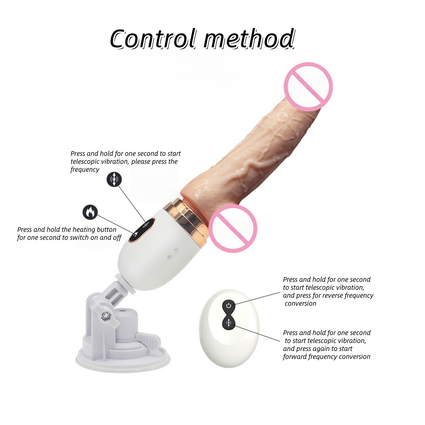 Dibe female fully automatic heating vibration telescopic swing small gun machine masturbator