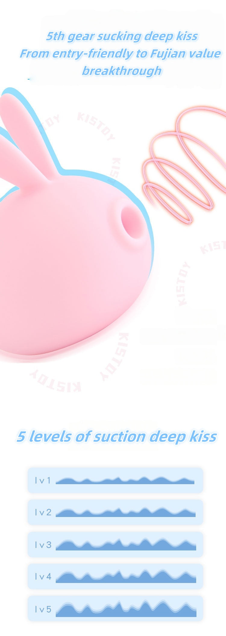 Kisstoy little bunny sucks second tide masturbator stick orgasm artifact