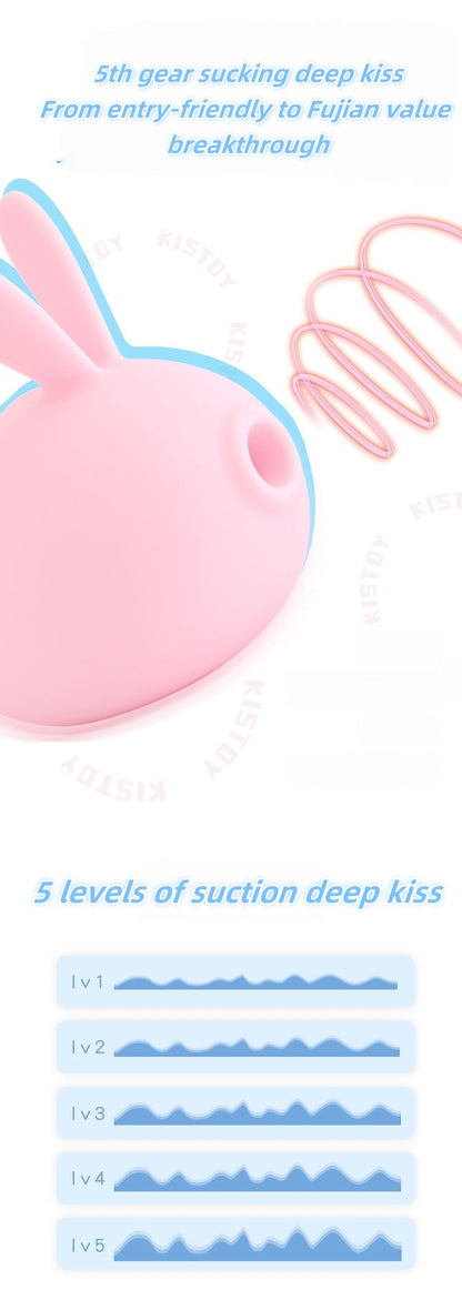 Kisstoy little bunny sucks second tide masturbator stick orgasm artifact