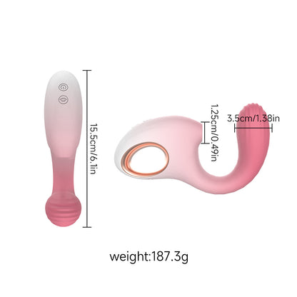 G-spot sucking stick gradient tongue licking orgasm vibrator