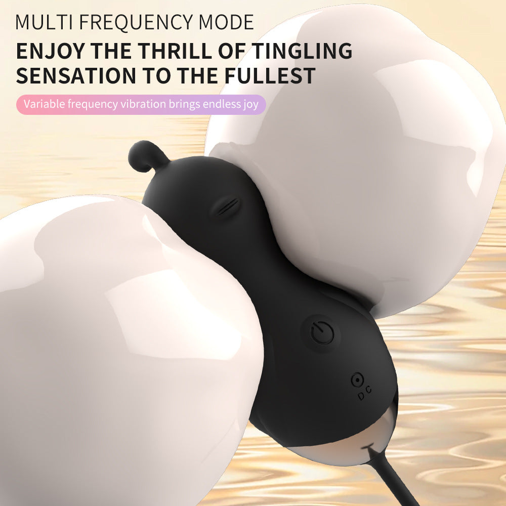 Erotic pull-out rope vibrating egg multi-frequency vibrating masturbator