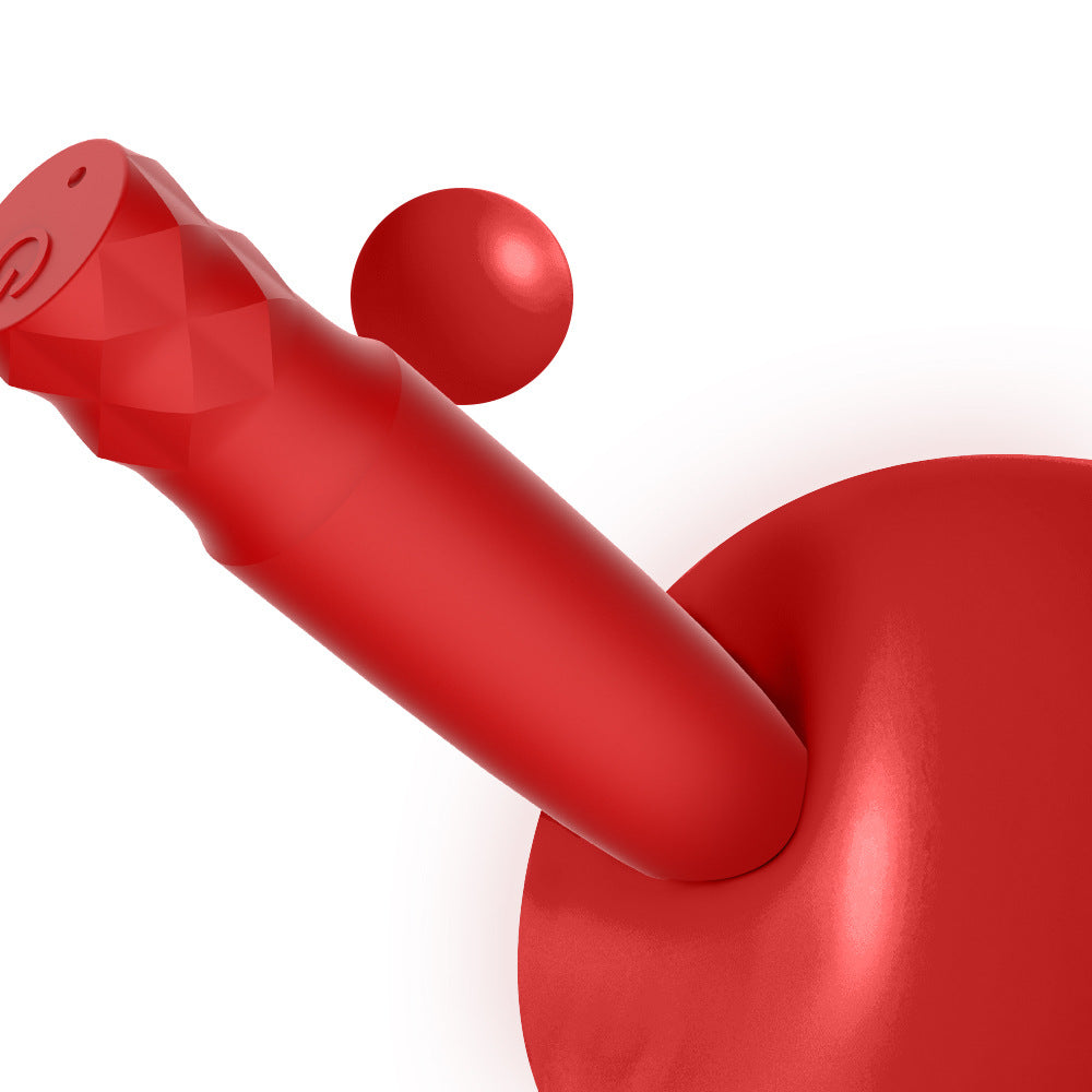 High-vibration silicone bullet-shaped vibrator