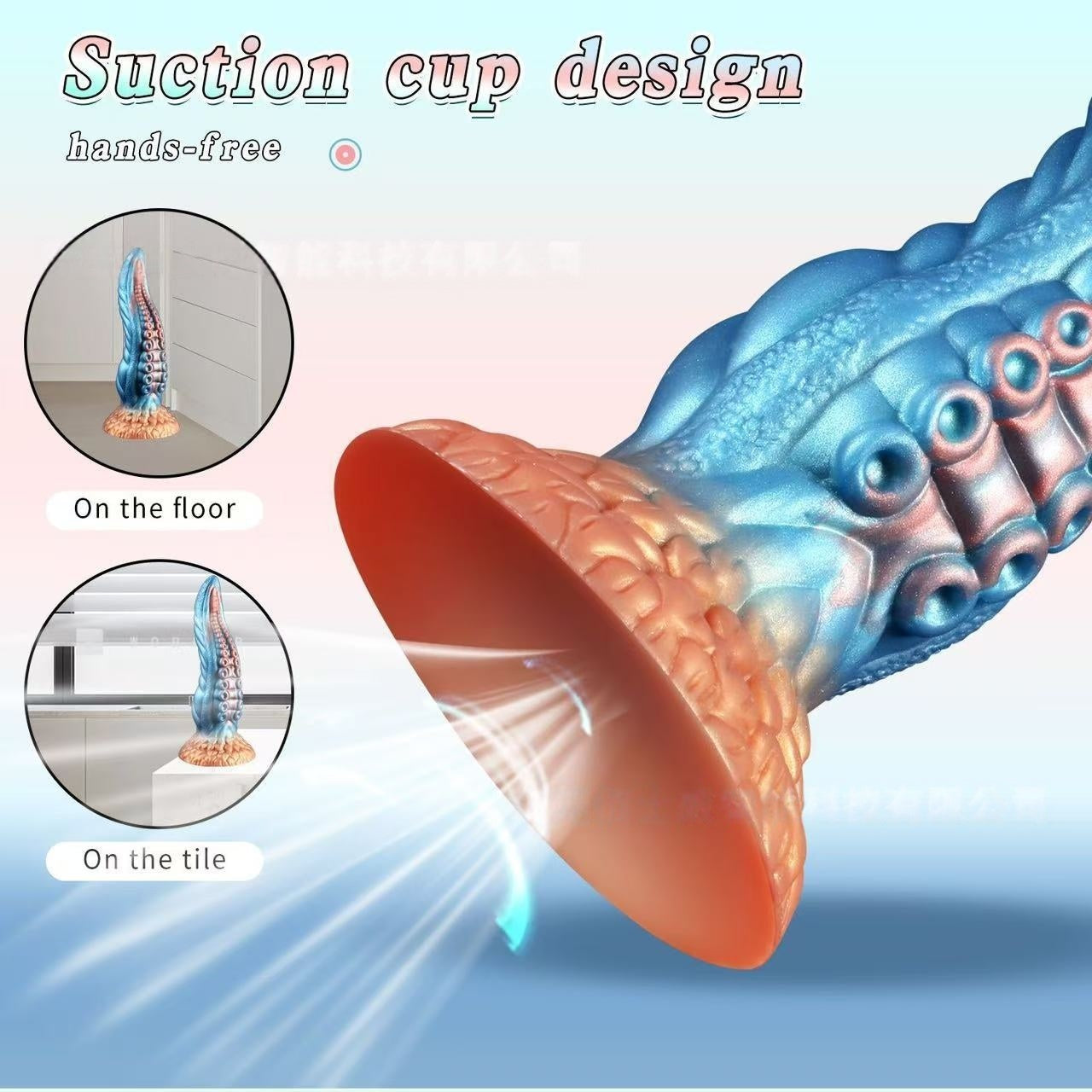 Alien-shaped anal plug, oversized dildo