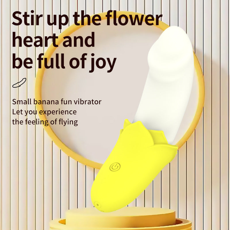 Banana vibrator for flirting, masturbation, massage, small masturbator
