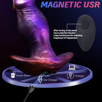 Irregularly shaped vibrating wearable anal plug anal dilator SM dildo