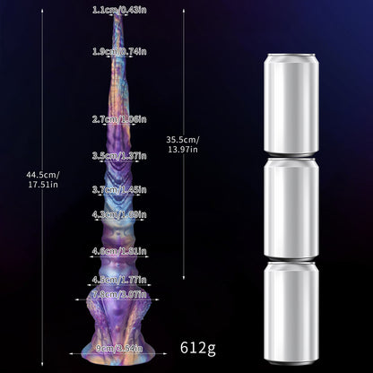 Extra Long, Irregularly Shaped, Silicone Anal Dildo