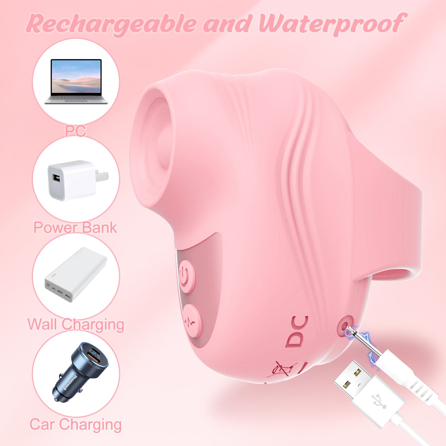 Vibrating egg, tapping, massaging, sucking, small masturbator