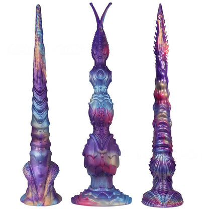 Extra-long anal whip, irregular anal and vaginal dilator