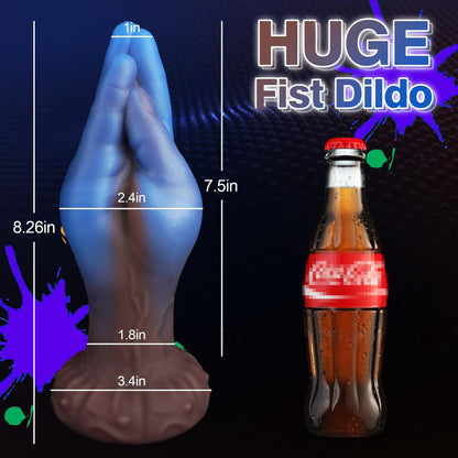 Handheld realistic dildo anal plug SM masturbation device