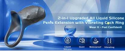 Vibrating single-ring penile sleeve