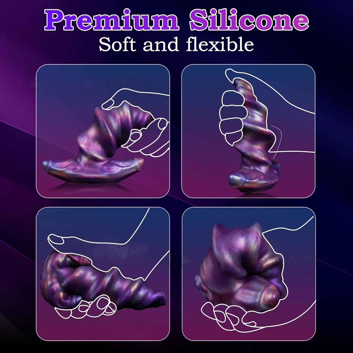 Silicone spiral anal plug, irregularly shaped dildo