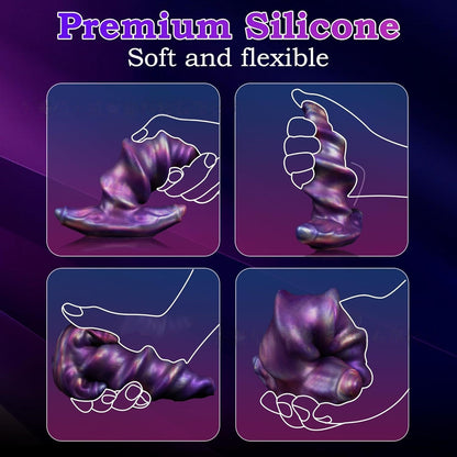 Silicone spiral anal plug, irregularly shaped dildo