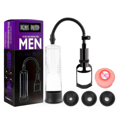 Penis trainer, stretching device, pull-up bar with watch, large and thick set Pussy masturbator