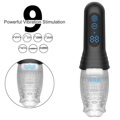 Barbara rotating screen display masturbator rotating vibration