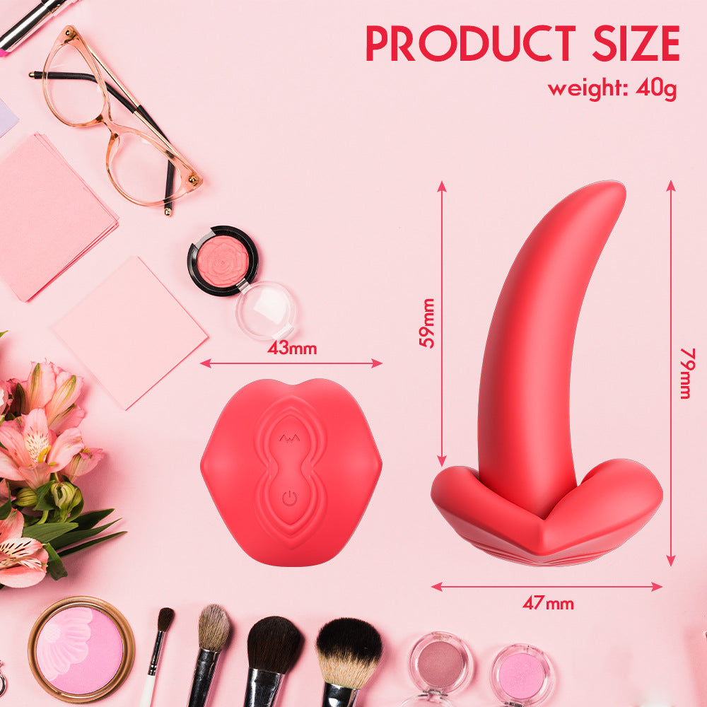 Remote-controlled vibrating egg simulates lips and tongue vibration masturbation device
