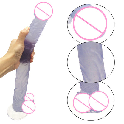 40cm Extended Extra-Large Simulated Dildo for Female Masturbation JJ Dildo Toy