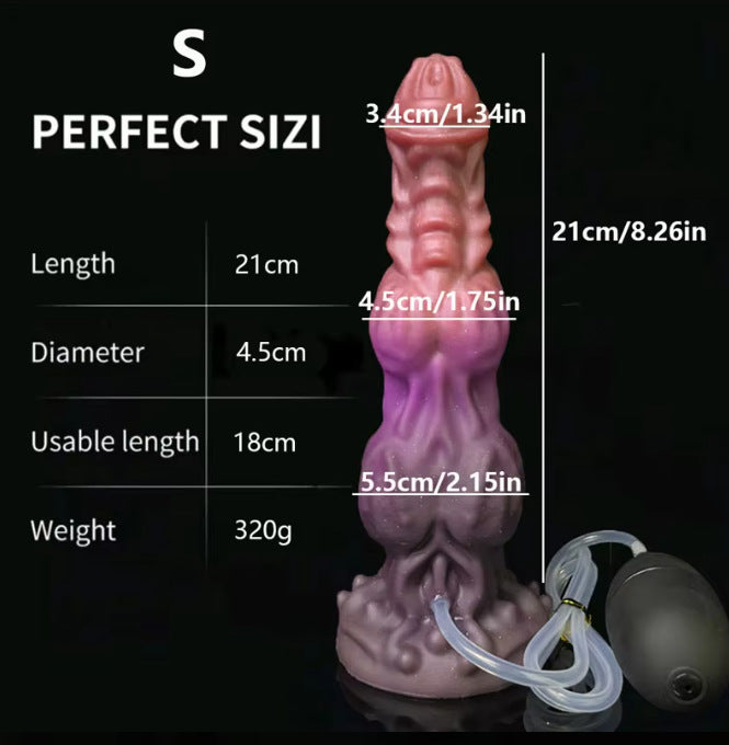 Special-shaped silicone dildo masturbator