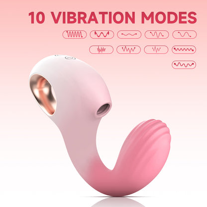 G-spot sucking stick gradient tongue licking orgasm vibrator