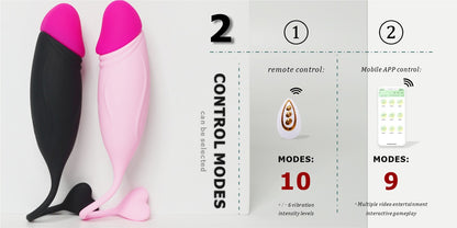 Color matching vibrating egg APP remote control vibration anal plug masturbator